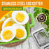 2 Pieces Egg Slicer Hard Boiled Egg Slicer Stainless Steel Wire Egg Slicer Heavy Duty Aluminium Egg Cutter for Egg Strawberry Soft Fruit