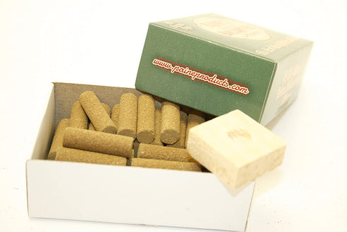 Paine's Incense & Burner Comes with 50 Balsam Fir Logs to Burn Wood Holder Lodge Style