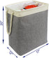 Casaphoria Laundry Basket with Handles & Brackets 65L Small/Large/Tall Hamper for Girl Collapsible Washing Bin Built-in Lining for Bedroom Dorm Clothing Storage