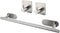 M V VOIMAKAS Self Adhesive Towel Rack Set for Bathroom, 3M 304 Stainless Steel Brushed Nickel Kitchen Towel Bar for Washroom Glass Ceramic Tile Wall Mounted 15.7in