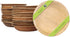 Naturally Chic Palm Leaf Plates - 4 Inch Round - Bamboo Like, Eco Friendly, Disposable, Compostable and Biodegradable Plates for Weddings, Parties and Events