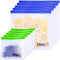 Max K Reusable Sandwich and Gallon Freezer Bags - Travel Food Containers for Fruits, Bread and Veggies - Transparent, Leak-Proof - Resealable PEVA Lunch Bag - Portable, Airtight Pouch - 10 Pack
