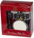 Broadway Gifts 3.2" Black Wood and Brass Drum Set Ornament Decoration