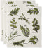 DII Swedish Dishcloth Set Cleaning Collection, 7.75 x 6.75, Herbs, 3 Piece