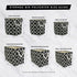 DII Polyester Container with Handles, Lattice Storage Bin, Large, Navy Lattice