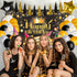 Birthday Decorations for Him 78 pcs Black and Gold Birthday Party Decoration for Men Boys Kids with Happy Birthday Backdrop Banner Balloons Star Foil Balloons Hanging Tassels