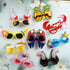 Golray 9 Pairs Luau Party Sunglasses for Adult Kids Hawaiian Tropical Birthday Party Favors Bulk Glasses with Flamingo Parrot Flip Crab, Summer Beach Pool Party Decoration Supplies Favors Props