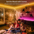50ft Bluetooth LED Light Strip RGB Color Changing with Phone APP, Music Sync LED Strip Lights with Remote, LED Lights for Bedroom, Kitchen, TV, Party