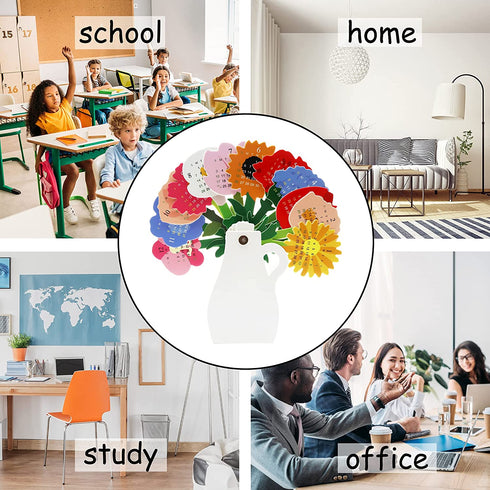 2022 Mini Desk Calendar Unique Flower Vase Shape Monthly Standing Calendar 7.8" x 7.8"