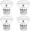 4 Pack R14 LED Bulb 4W E26 Base Mini Reflector Floodlight Light Bulb Dimmable 4000K Cool White - 40W Equivalent - Mini Light Bulbs, Short Light Bulbs, Curio Cabinet Light Bulb, R14 Bulb Flood Light