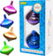 Hanukkah Musical Light-Up Dreidel Spinning Tops Set, Plays 2 Classic Hanukkah Songs, Assorted Colors (2-Pack)