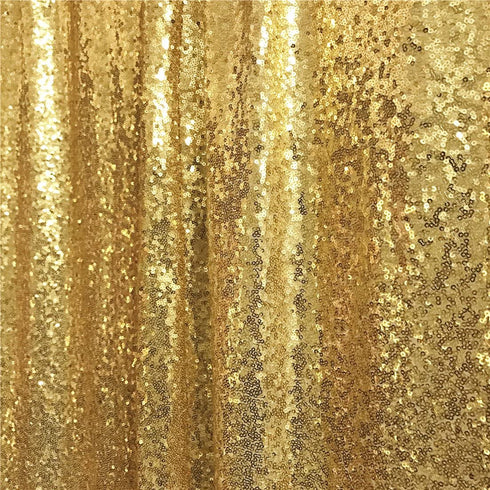 Trlyc Sequin Curtains Backdrops Glitter Gold Backdrop 2 Panels 2FTx8FT
