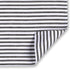 Cackleberry Home Black and White Ticking Stripe Placemats 13 x 19 Inches Woven Cotton Reversible, Set of 4
