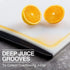 Extra Large Cutting Board, 14" Plastic Cutting Board for Kitchen Dishwasher Chopping Board with Juice Grooves Kitchen Cutting Board with Easy Grip Handle, Clear and Black,L, Kikcoin