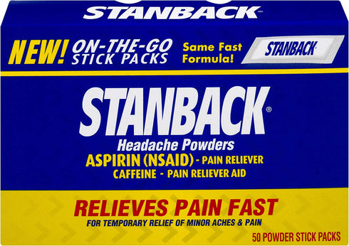 Stanback Headache Powders | 50 Count | Packaging May Vary