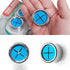 RICHYN Kitchen Towel Hooks Blue €“ Set of 2 self Adhesive Towel Hook €“ Premium Chrome Finish & Easy Installation €“ Firmly Holds Towel Without Tearing €“ Ideal as Bathroom, Outdoor Towel Holders