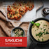 Sakuchi Sauce Pan with Lid 2 Quart Nonstick Small Cooking Soup Pot for Induction,Gas, Black