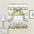 Achim Home Furnishings Butterflies Printed Cottage Window Curtain Set, 57 in x 36 in, Green