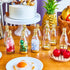 18 Pieces Champagne Bottle Container Candy Bottle DIY Favor Mini Baby Shower Favors Candy Jars Wedding Favors Plastic Small Champagne Bottles for Wedding Bridal Shower Birthday, Clear and Gold