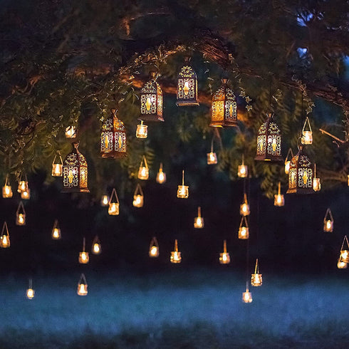 VETOUR Flameless Tea Lights Candles Realistic LED Flickering Operated Tea Lights Steady Battery Tealights Long Lasting Electric Fake Candles in White 24pcs Decoration for Party and Gifts Ideas