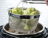 RSVP International Mesh Colander Strainer Basket with Folding Handles, 3 Quarts | For Pasta, Frying, & Salads | Dishwasher Safe | Use in Pressure Cookers | Steaming, Draining & Rinsing