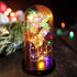 Beauty and The Beast Rose, Gifts for Her Wife Mom, Enchanted Rose in Glass Dome, Women Birthday, Lights and Flowers