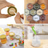 1.5oz Hexagon Mini Glass Jars with Lids,30pcs Honey Jars Small Spice Jars with Stickers, Brush for Baby Showers, Wedding Favors, Party Favors,Herbs, Spices, Jams
