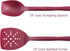 Rachael Ray Tools and Gadgets Flexi Turner and Scraping Spoon Set / Cooking Utensils - 2 Piece, Burgundy Red