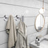 Towel Hooks Bath Towel Hook 6 Pack Wall Hooks SUS 304 Stainless Steel Coat Hooks, Heavy Duty Robe Hook Holder for Bathroom Kitchen Garage Home Hotel Cabinet Office(Silver)
