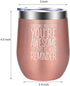 Thank You Tumbler, Teacher Appreciation Gifts for Women - Graduation Gifts, Proud of You Gifts for Her - Funny Mothers Day Gifts for Friend, Mom, Coworker, Wife, Daughter, Lady - GSPY Wine Tumbler Cup