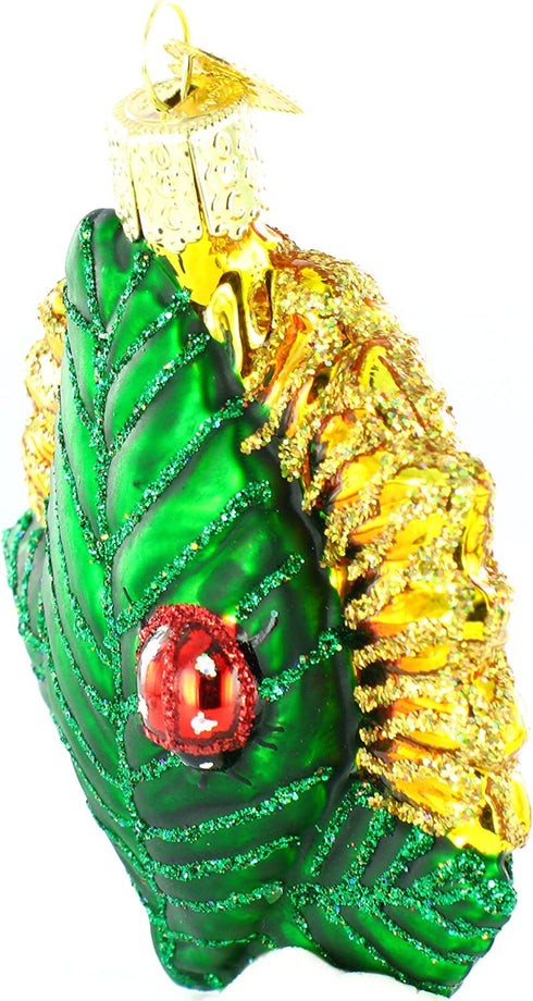 Old World Christmas Sunflower Garden Gifts Glass Blown Ornaments for Christmas Tree, Sunflower