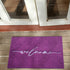 AAZZKANG Purple Outdoor Mat Front Door Indoor Welcome Doormat,Anti-Slip Durable Rubber Door Mat,Low-Profile Design Ultra Absorb Mud Heavy Duty Entrance Rug