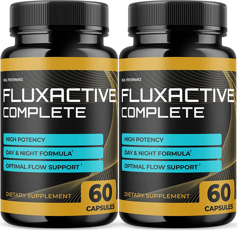 (2 Pack) Fluxactive Complete Package Fluxactive Complete for Prostate Health Fluxactive Pills Flux Active Complete (120 Capsules)
