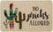 Artoid Mode No Pricks Allowed Cactus Funny Text Doormat, Seasonal Summer Holiday Creative Decorative Welcome Floor Mat Switch Mat for Indoor Outdoor 17 x 29 Inch