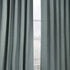 HPD Half Price Drapes BOCH-LN185-P Faux Linen Room Darkening Curtain (1 Panel) 50 X 84, BOCH-LN18537-84, Sea Thistle