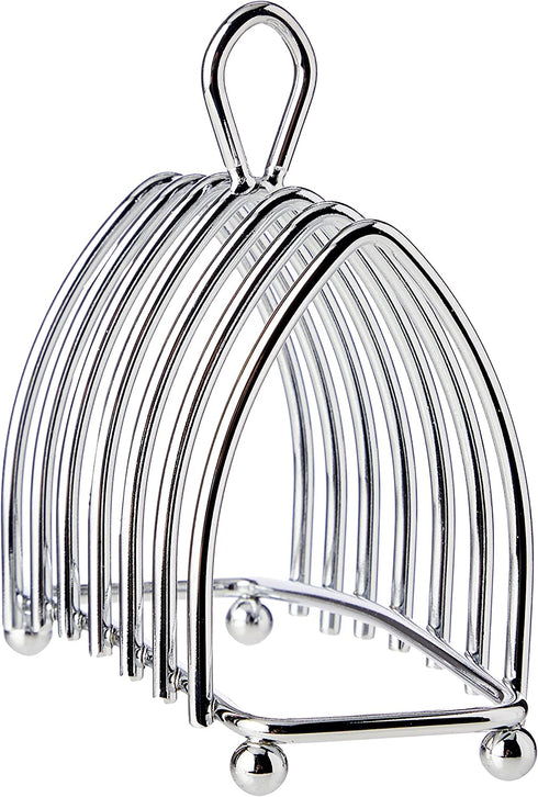 KitchenCraft KCTOAST 6 Slice Toast Rack with Chrome Plated Finish, Metal, 16 x 15 x 7 cm