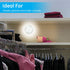 GE Wireless LED Puck Lights, 6 Pack, Battery Operated, 20 Lumens, Touch Activated On/Off, Bright White, Under Cabinet Lighting, Ideal for Closets, Garage and More, 45994