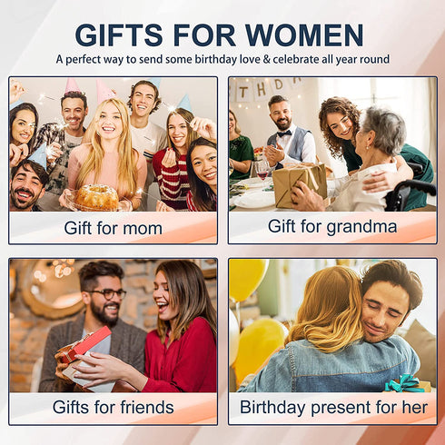 Happy Birthday Candles - Birthday Gifts for Mom,Friends,Sisters,Female,Girlfriend,Wife - Natural Soy Lavender Scented Candles for Women Her