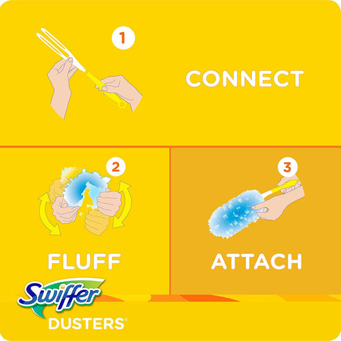 Swiffer Dusters, Ceiling Fan Duster, Multi Surface Refills with Febreze Lavender, 18 Count