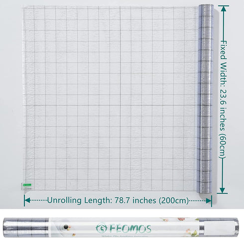 FEOMOS Rain Glass Window Film UV Blocking Removable Window Sticker Static Cling Film Vinyl Decorative Glass Film for Windows Doors Privacy Non Adhesive 23.6 x 78.7 inches