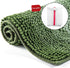 Hyhyco Green Bathroom Rugs,Bath Rug for Bathroom Non Slip,Soft Bath Rugs,Absorbent Bath Mats for Bathroom Floor,Shaggy Plush Bathroom Carpet,Machine Washable & Comes with Laundry Bag (16x24, Green)