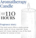 Candle-lite Scented Candles, Moonlit Starry Night Fragrance, One 18 oz. Single-Wick Aromatherapy Candle with 110 Hours of Burn Time, Gray