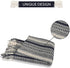 Soft Boho Throw Blankets - Warm and Cozy Home Decor Pure Cotton Woven Stripe Blanket with Fringe for Sofa and Couch, Everyday Use Navy Blue - 60 x 50 Inches