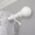 Decopolitan 30409-WT72 1? Ball Single Telescoping Drapery Rod Set, 72 to 144-Inch, White