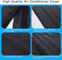 WULEE Air Conditioner Covers for Outside Units -26x26x32 inches Durable AC Cover Water Resistant Fabric Windproof Design Outdoor Furniture Universal Cover with Air Pockets