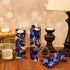 Blue Purple Faux Flowers Blue Orchid Flower Vase Fillers Faux Purple Orchid Wedding Table Centerpieces Filling for Floating Candles Wedding Birthday Party Table Decorations (16 Pieces)