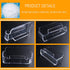DMFLY 16 Pack Business Card Holder for Desk, Acrylic Business Card Holder Clear Plastic Business Card Stand Desktop Business Card Holders for Exhibition, Home & Office, Fits 30-50 Business Cards