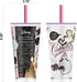 Zak Designs Design-A-Tumbler Disney Princess Cinderella Kids DIY Sticker Tumbler with Straw and Double-Wall Insulation, BPA free, 16 OZ