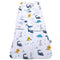 Baby Dinosaur Swaddle Cotton Split Sleeping Bag Swaddle Wearable Blanket for Boys and Girls, 4 Season, 6-12 Months (Blue Dinosaur)