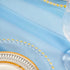 ShinyBeauty Chiffon-Table-Runners 2pcs 29x120 Inch Boho Table Decor Baby Blue 10Ft Long Sheer-Table-Runner for Rustic Wedding Baby Shower Bridal Table Decoration